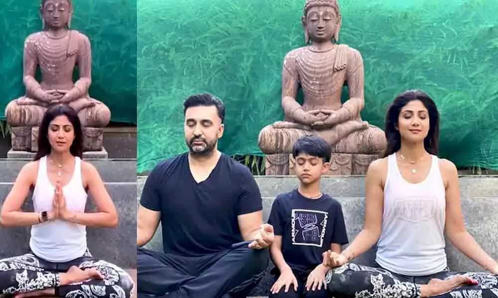 Watch: Bollywood Fitness Freak Shilpa Shetty Combines Fathers Day And International Yoga Day In One Epic Video