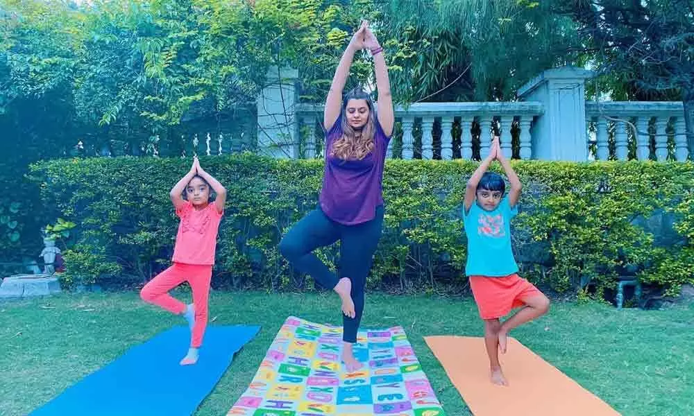 Yoga for the family and home - Deepshikha Deshmukhs little ones are her favourite yoga buddies