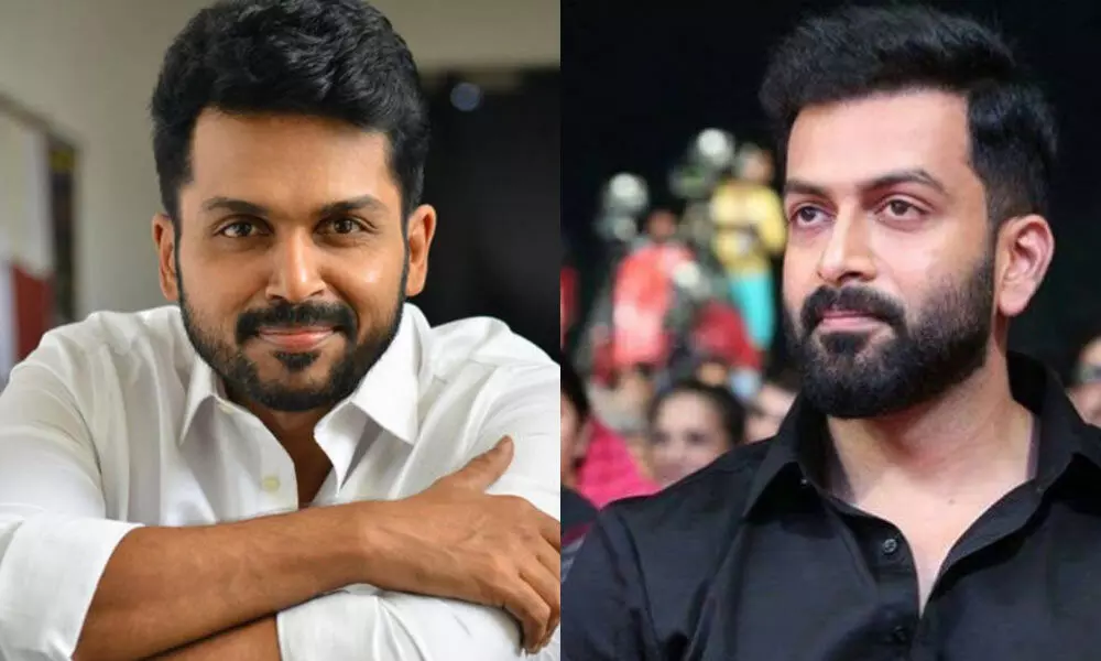 Karthi would be the best one to play Prithviraj in Tamil remake of my film