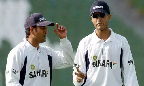 Sachin Tendulkar and Sourav Ganguly