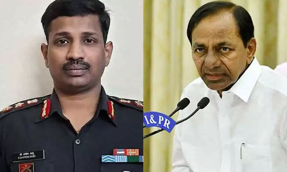KCR to visit martyred Colonel Santosh Babu family in Suryapet today