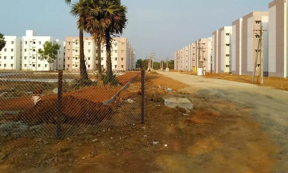 Vacant apartments of APTIDCO in Kakinada