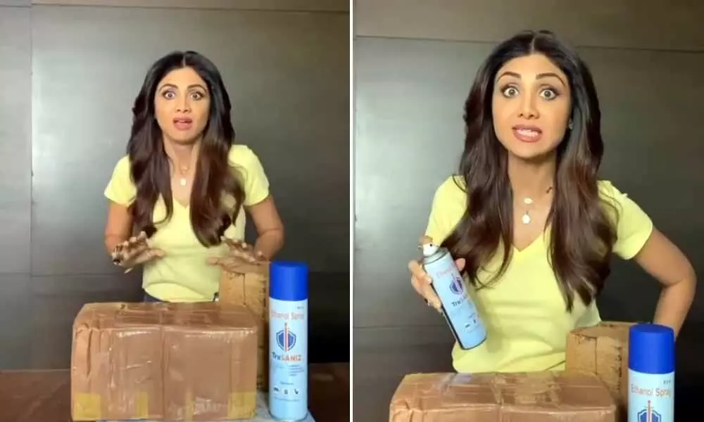 Shilpa Shetty Says First Sanitize And Then Do Whatever
