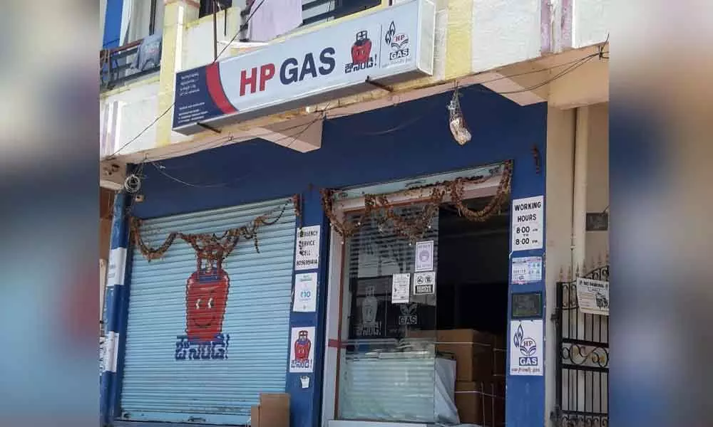 HP gas shop in Nizamabad