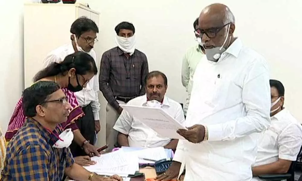 Dokka Manikya Vara Prasad files nomination for MLC, likely to get cabinet berth in Jagan Govt