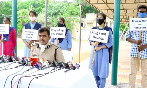 Be far away from drugs addiction: says SP Urban Ramesh Reddy