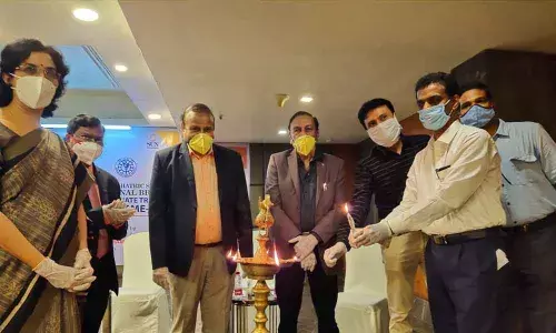 Dr P Syama Prasad, Vice-Chancellor of Dr NTR University of Health Sciences, inaugurating the digital training classes for the postgraduate psychiatry students in Vijayawada on Saturday