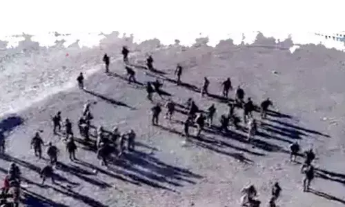 China sent martial arts fighters to India border