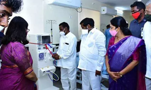 Minister Jagadish Reddy inaugurates dialysis centre in Aler