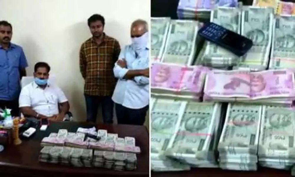 Visakhapatnam task force police seize unaccounted cash of Rs. 50 lakh, one held