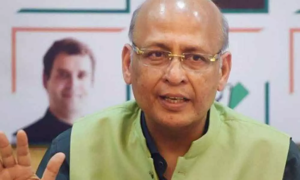 Senior Congress spokesperson Abhishek Manu Singhvi