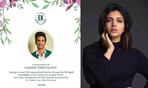 Bhumi Pednekar To Feed 550 Impoverished Families In Loving Memory Of Sushant Singh Rajput