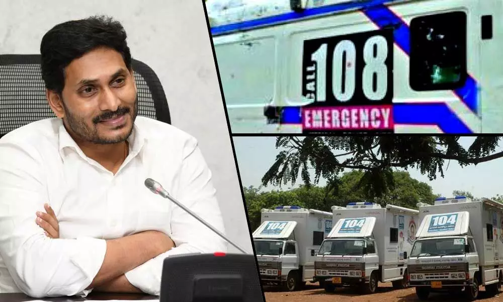 All set for launch of new 108 and 104 services in Andhra Pradesh on July 1