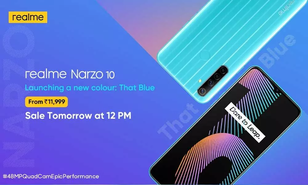 Realme Introduces That Blue Colour Option for Narzo 10
