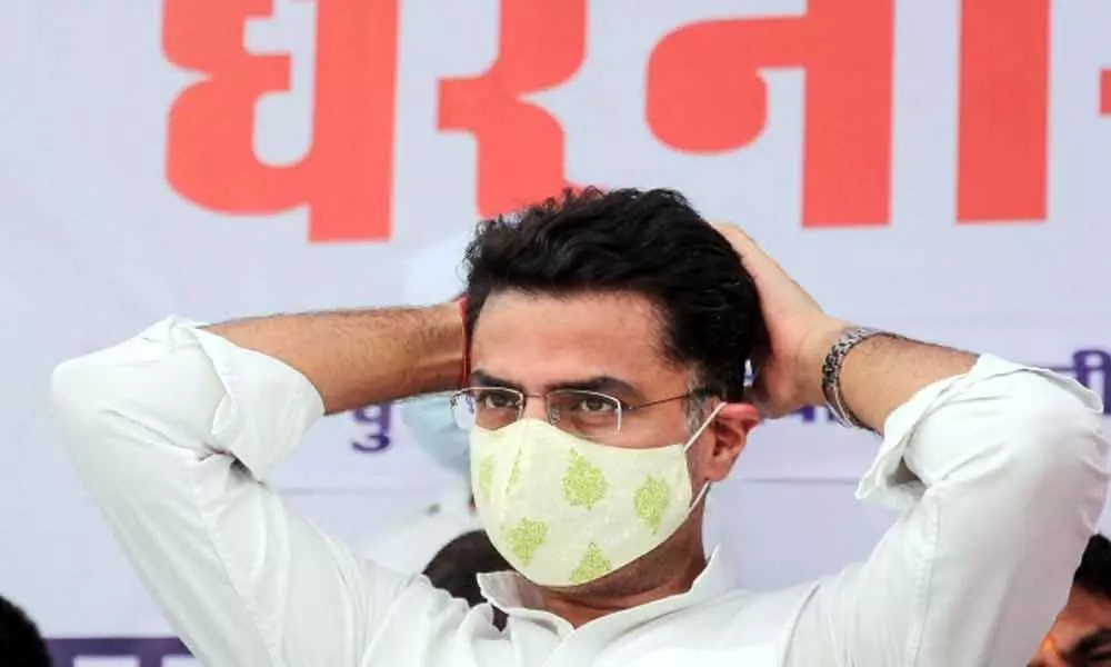 Rajasthan Congress chief Sachin Pilot leads protest against Centre over fuel price hike