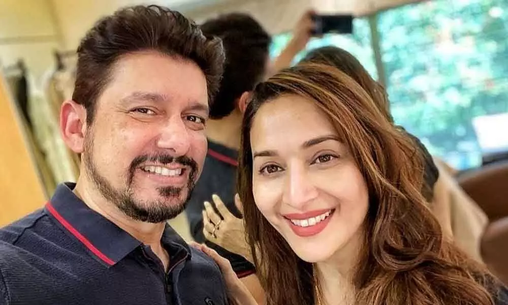 Lockdown diaries: Madhuri experiments with husbands hairstyle