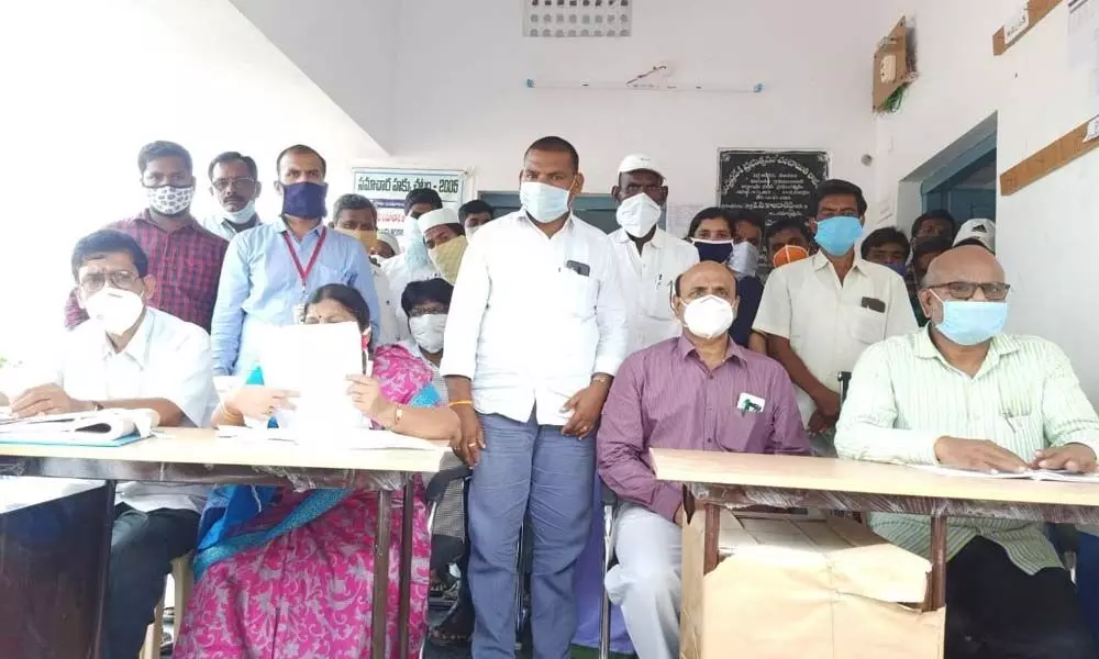 Project Deputy Special Collector B Chandraleela and other officers conducted Gramasabhas in Gundamcharla, Kalanuthala and Sunkesula villages on Wednesday