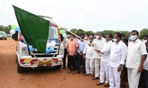 Deputy Chief Minister K Narayana Swamy and Panchayat Raj Minister P Ramachandra Reddy