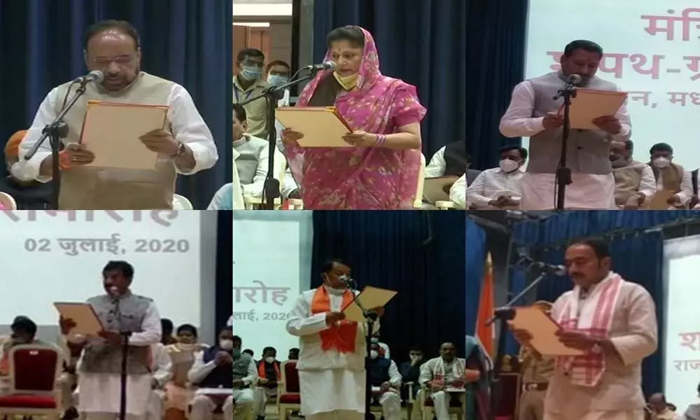 28 ministers sworn in including 11 Scindia loyalists in Madhya Pradesh