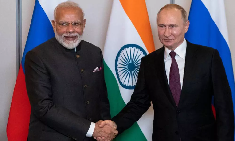 Prime Minister Narendra Modi and Russian President Vladimir Putin