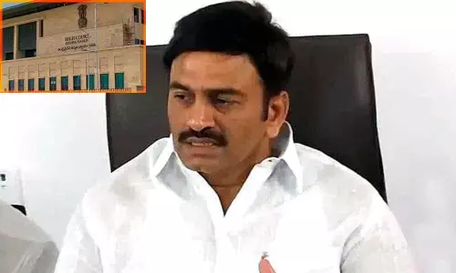 YSRCP MP Raghurama Krishnam Raju has filed a petition in the Andhra Pradesh High Court against the issuance of show-cause notices.