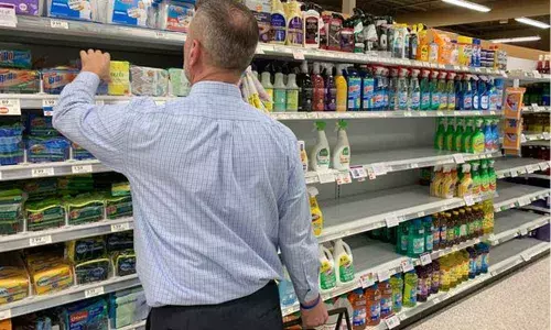 Stocks flying off shelves in city