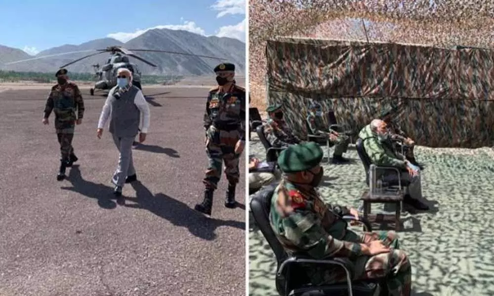 Prime Minister visits forward location in Ladakh amid tension with China