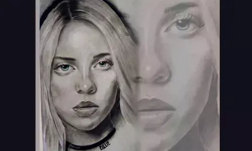 Young artist winning hearts with his abstract art