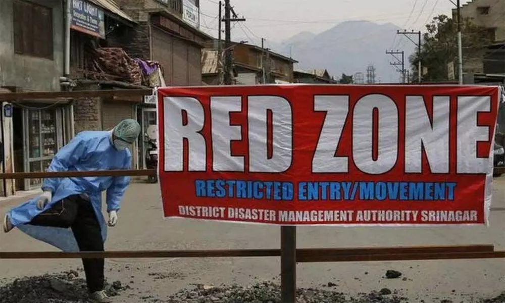 Red zones in Kashmir