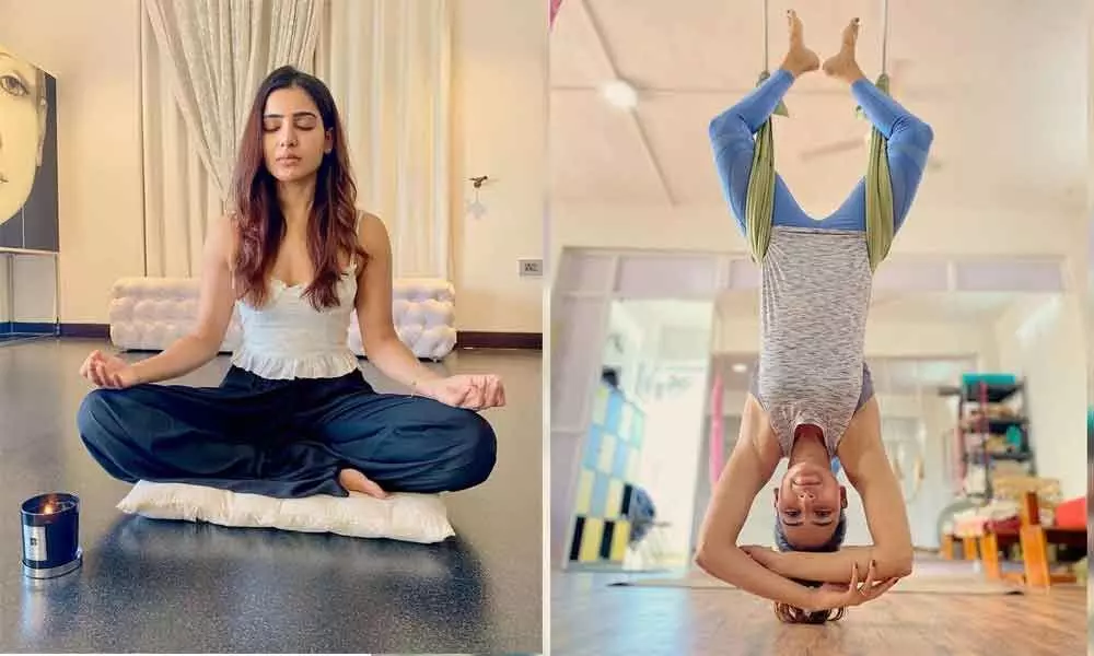 Sams yoga poses wow fans