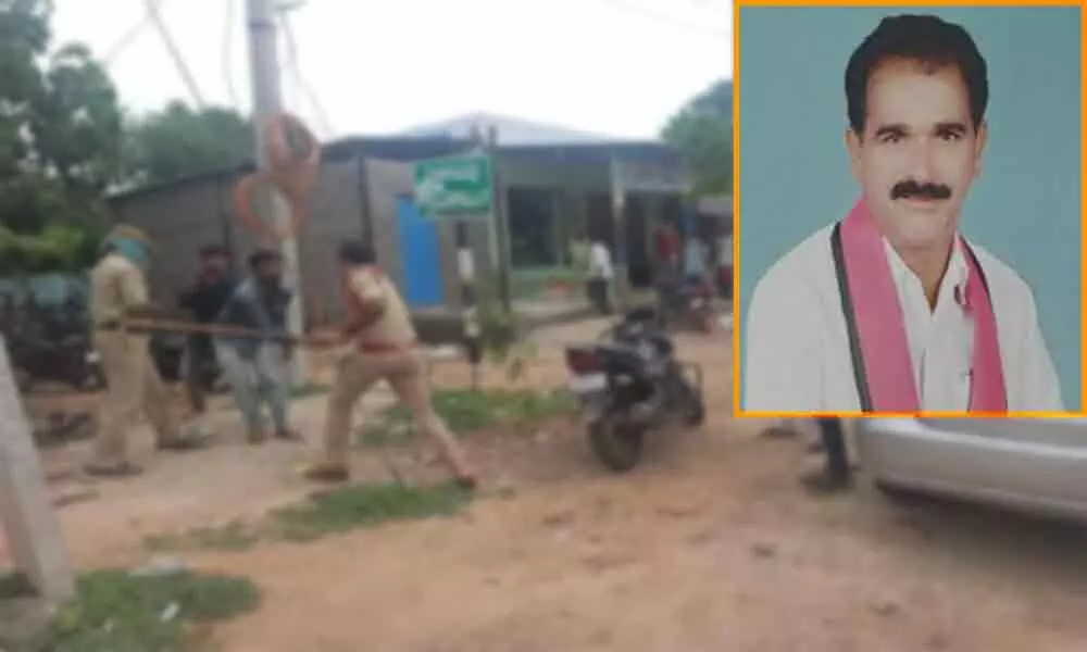 A TRS leader and president of Rythu Samanvaya Committee of Chandampet Mandal was killed over a property dispute in Nalgonda.