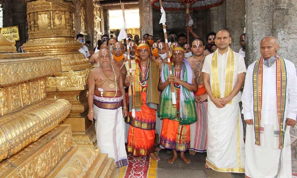 Pontiffs take up Chaturmasa Diksha in Tirumala