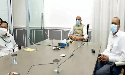 Rajnath Singh reviews ongoing projects at borders with BRO chief