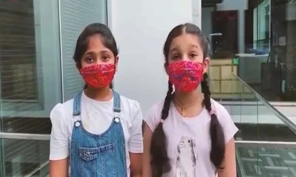 Aadhya And Sitara Urge Their Fans To Wear Masks And Dole Out Its Importance