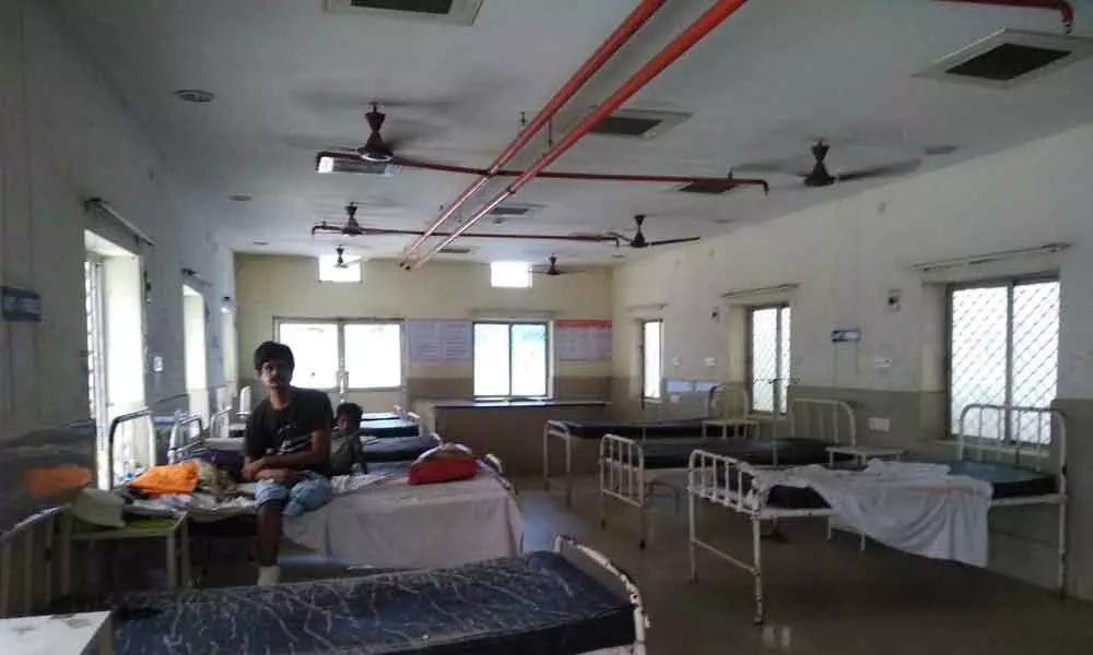 Visakhapatnam: Once busy KGH now wears a desolate look