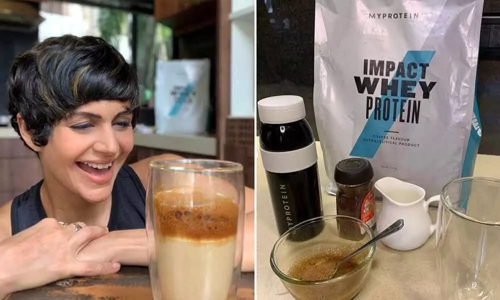 Mandira Bedi Adds A Twist To Her Regular Coffee Making It Healthy And Chilled