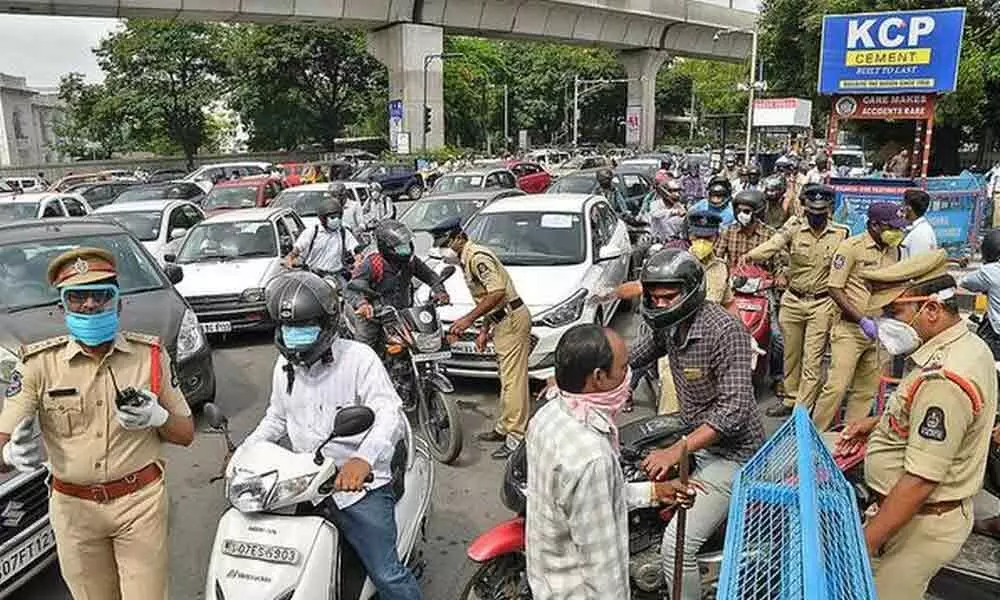 Traffic curbs around old Secretariat in Hyderabad