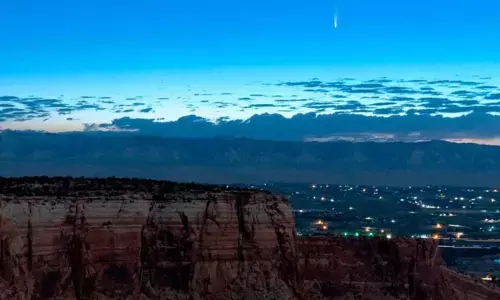Comet streaking past Earth, providing spectacular show | See photos