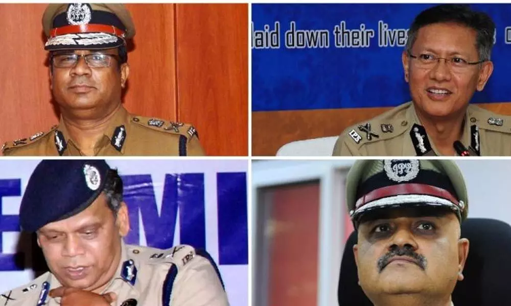 Andhra Pradesh DGP D Gautam Sawang, Karnataka DGP Praveen Sood, Kerala DGP Loknath Behera and Tamil Nadu DGP JK Tripathy.