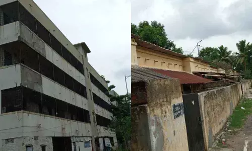 Building number 546 has just one family ; A view of Rifle Range Colony