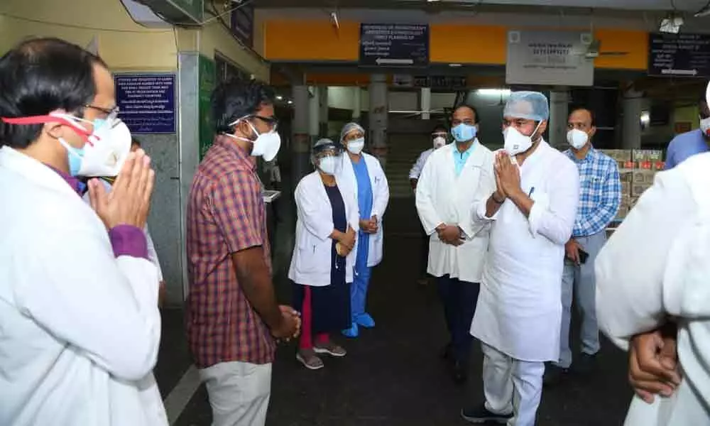 Kishan Reddy inspects Gandhi Hospital, assures Centres help in COVID fight