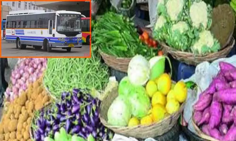 APSRTC buses to turn Mobile Rythu Bazars in Andhra Pradesh to sell vegetables