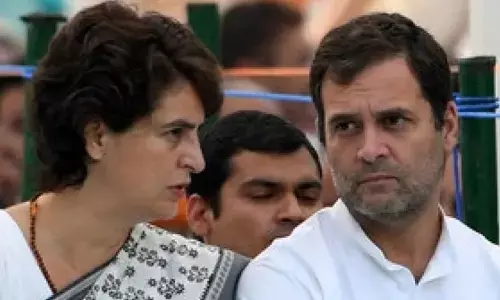 Rahul Gandhi and Priyanka Gandhi