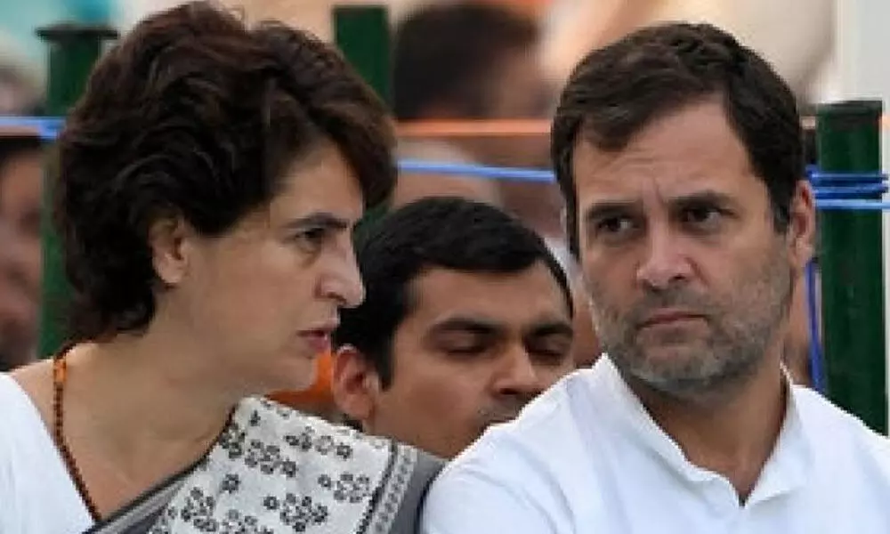 Rahul Gandhi and Priyanka Gandhi