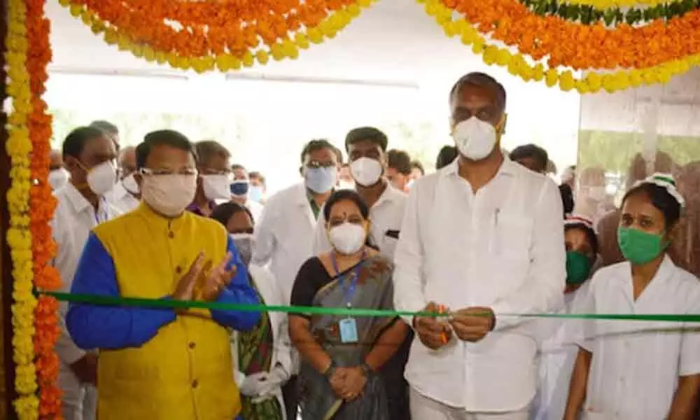Harish Rao inaugurates Coronavirus hospital in Siddipet