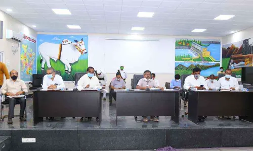 Finish construction of public buildings under MGNREGA: Collector Pola Bhaskara