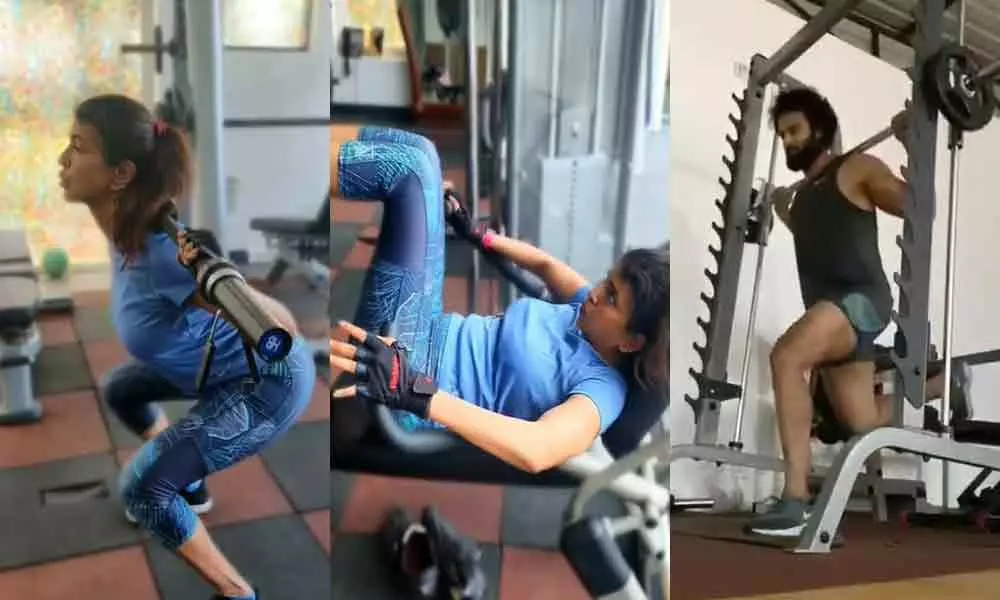 Tollywood Stars Lakshmi Manchu And Sudheer Babu Inspire With Their Workout Videos