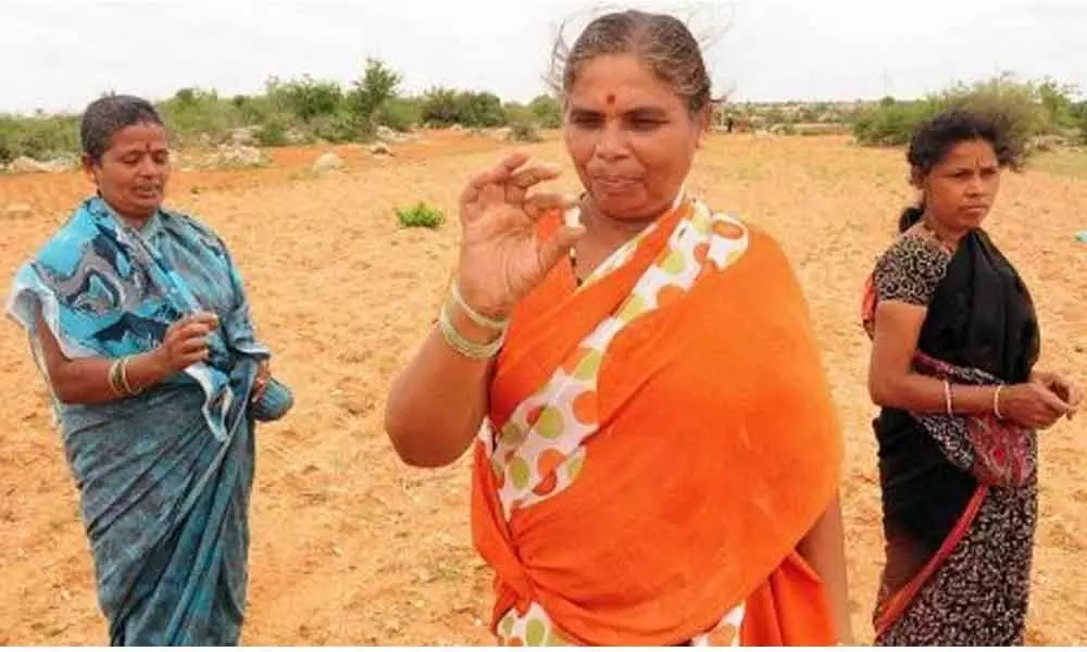 Women in Gooty mandal engaged in search for precious stones