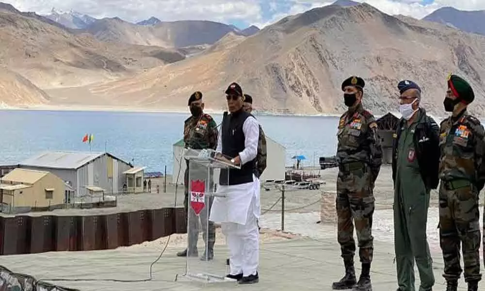 No power in the world can take an inch of Indias land says Defence Minister Rajnath Singh