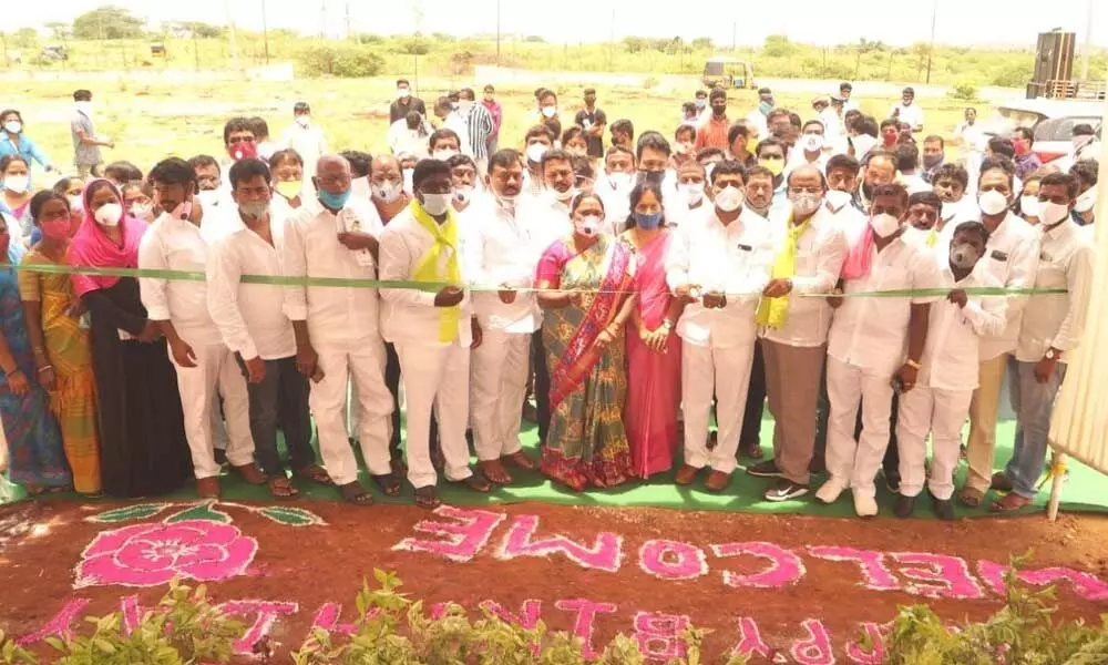 Jagadeeshanna Pattana Pragathi Vanam inaugurated